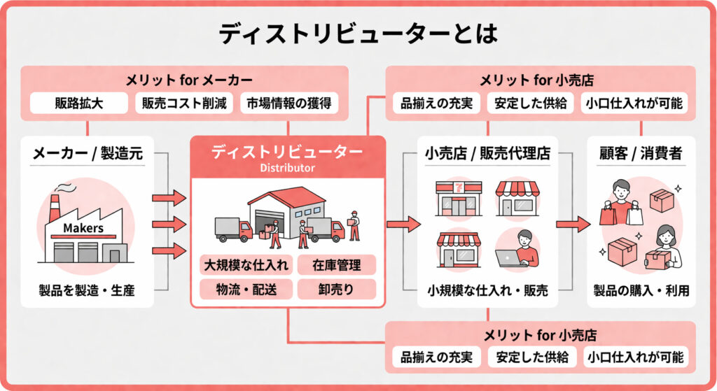 ディストリビューターとは？役割・代理店との違い・メリット完全解説
